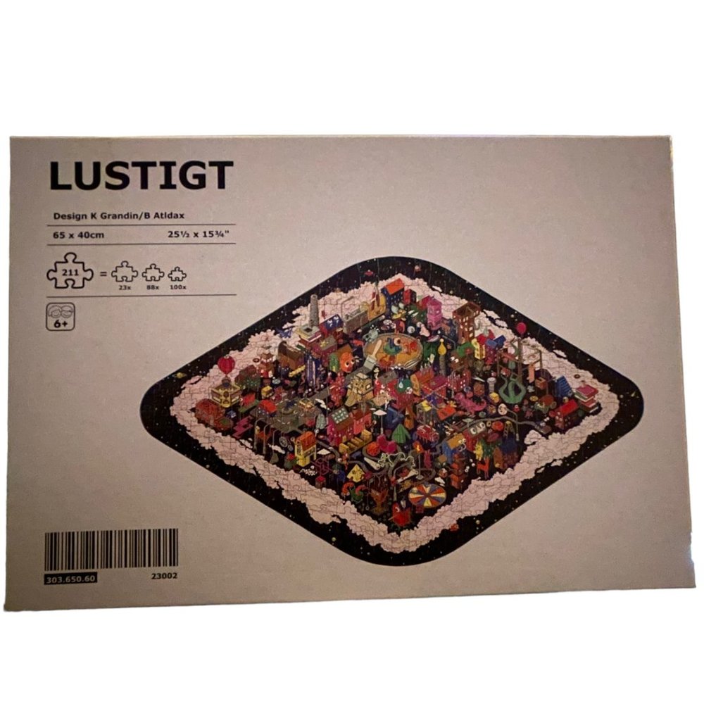 IKEA LUSTIGT Jigsaw Puzzle Design K Grandin /B Atidax (303.650.60) 211 PIECES